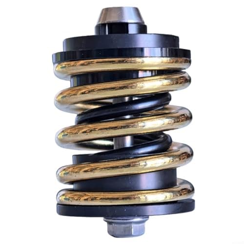 Image of Bordfly Rear Wheel Spring Damper Made of Alloy Spring Steel 66.16 x 40 mm for Brompton A/C Line Folding Bike Light Shock Absorption with Rubber Pad Colours Available (Golden)