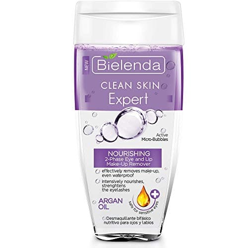 Image of Bielenda Clean Skin Expert - Nourishing, 2-Phase Eye And Lip Make-Up Remover - Clean Skin Expert Nourishing 2-Phase Eye And Lip Make-Up Remover With Argan Oil - 150 ml