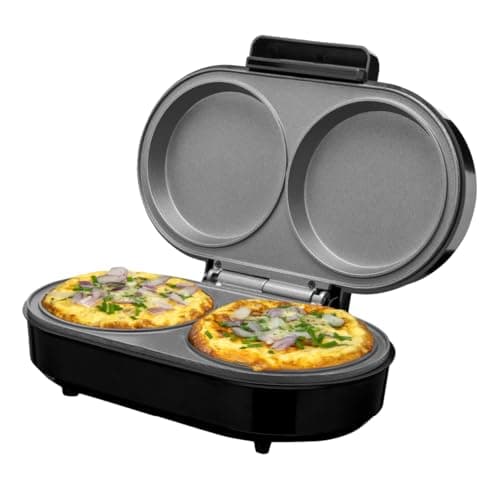 Image of Quest XL Double Omelette Maker, Deep Fill Pan, Makes Two Omelettes, Non-Stick Easy to Clean