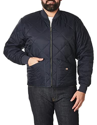 Image of Dickies, Men's, Diamond Quilted Jacket, Dark Navy, XXL
