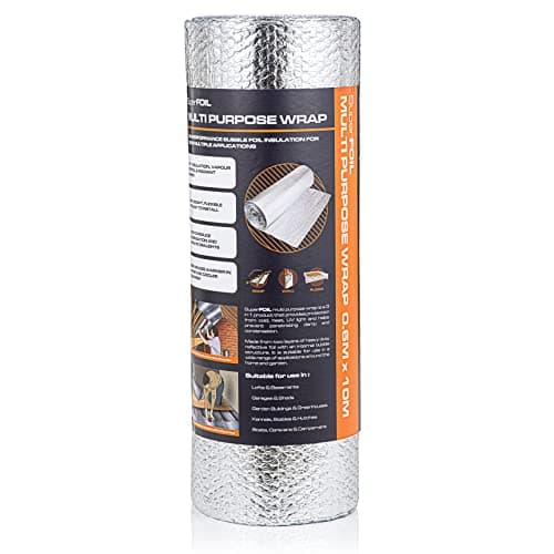 Image of SuperFOIL Foil Insulation Roll - Energy Saving DIY Bubble Foil Sheet - 3-in-1 Sustainable Thermal Insulation (Silver, 0.6m x 10m)