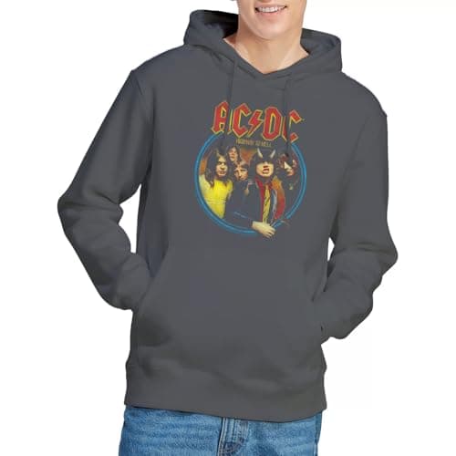 Image of AC/DC ACDC Highway To Hell Hoodie, Charcoal, Small