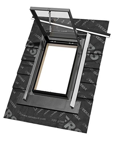 Image of Sunlux 47cm x 73cm Top Hung Skylight Access Roof Window with Integrated Flashing and underfelt Collar