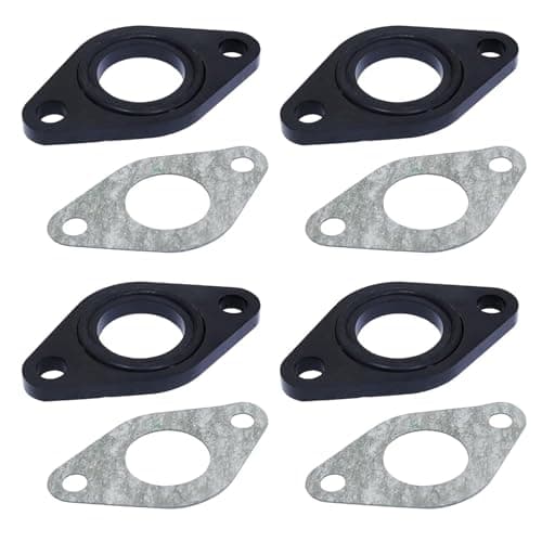 Image of 4 Set Carburetor Intake Gaskets Carburetor Intake Manifold Gaskets with O-Ring Replacement for 50cc-125cc Dirt Pit Bicycle ATV 4 Wheeler Quad Scooter