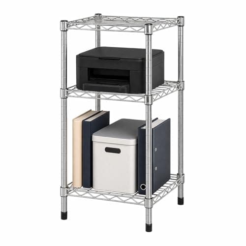 Image of Honey Can Do 3 Tier Chrome 15x14x30, 14" W x 15" D x 30" H