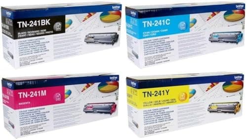 Image of Brother TN-241 TN241 Original Toner Cartridges Set 4 Colours for Printer Accessories DCP-9020CDW, HL-3140CW, HL-3150CDW, HL-3170CDW, MFC-9140CDN, MFC-9330CDW, MFC-9340CDW