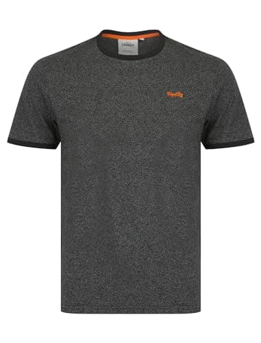 Image of Tokyo Laundry Men's 'Trevor' Grindle Cotton Blend Crew Neck Ringer T-Shirt Dark Grey