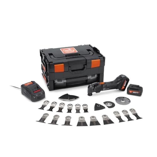 Image of FEIN Oscillating Multi Tool Black Edition AMPShare AMM 500 Plus Multitool 2 X 4.0 AH Batteries Charger L-Boxx 30pcs Accessories 71294261240 (Prize Inside Each Box)