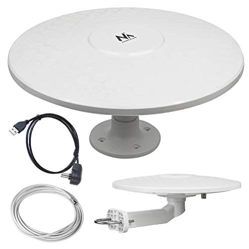 Image of Maclean MCTV-947 Multidirectional Outdoor Antenna Active TV DVB-T2 HEVC (Camper - USB / 12/24V)