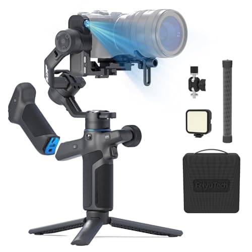 Image of [OFFICIAL] Feiyutech SCORP Mini 3 Pro [Combo] 3 Axis AI Tracking Gimbal Stabilizer for Camera/Action Camera/Smartphone,Detached Grip Handle(Wireless Control),2KG Payload,Native Vertical Shooting