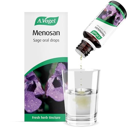 Image of A.Vogel Menosan Sage Drops | Extracts of Organically Grown Fresh Sage | Herbal Food Supplement | Suitable for Vegans | 50ml