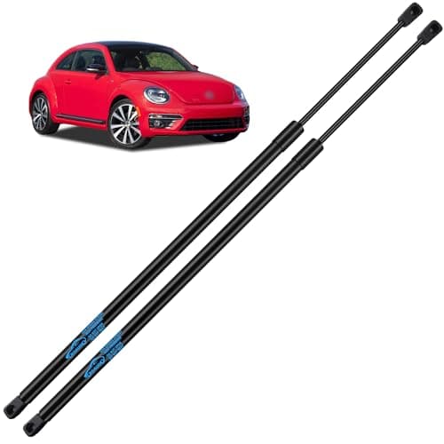 Image of Koaudb 2X Rear Tailgate Struts with Spoiler for VW Beetle 5C1 1.2 1.4 1.6 1.8 2.0 2.5 Hatchback 2012-2017 Car Boot Struts 630N Gas Struts Heavy Duty Lift Support System Replace #5C5827550C