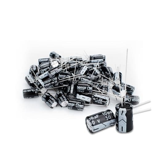 Image of Innfeeltech 50 Pcs Electrolytic Capacitor 100uF 50V Aluminum Radial Electrolytic Capacitors