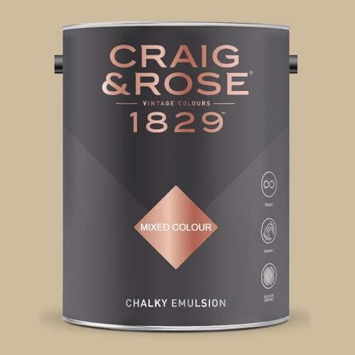 Image of Paint Stop CRAIG & ROSE 1829 CHALKY EMULSION PALE OAK 5L