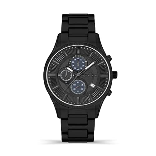 Image of Police Vault Mens Chronograph Watch with Black Dial and Black Stainless Steel Bracelet, 44mm Stainless Steel Case in Branded Watch Box PEWJI2194243-2 Year Warranty