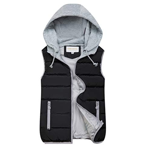 Image of fleece jacket women long casual jackets for women uk plus size Gilet Jacket for Women UK Full Zipper Sleeveless Coats With Pocket Warm Padded Cropped Jackets Lightweight Collar Lapel Outwear