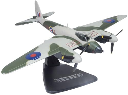 Image of Oxford Diecast, Airplane, Adult Collector, 1943 D H Mosquito NF MkII P.G.Wykeham-Barnes RAF No.23 Sqn Malta, 1:72 Scale Model AC128, Adult Collectible