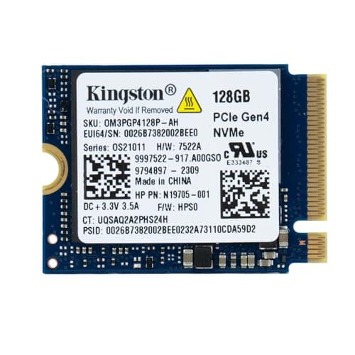 Image of Kingston 128GB Gaming M.2 2230 PCIe NVMe Internal Solid State Drive (SSD) - Stream Deck, Laptop & Desktop Compatible