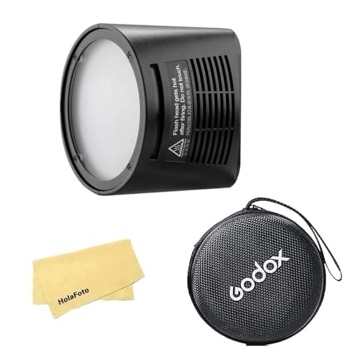 Image of Godox H200R Round Flash Head for Godox AD200 AD200 Pro AD200Pro II Pocket Flash,200Ws Strong Power,Spiral Flash Tube,Natural and Soft Light Effects,180g Lightweight and Portable