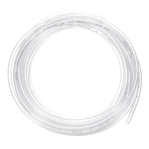 Image of sourcing map Pneumatic Tubing Pipe Pu Hose 4mm OD x 2.5mm ID 5 Meters(16.4 FT) Air Compressor PU Polyurethane Line Hose Tube for Air Compressor Water Fluid Transfer, Clear