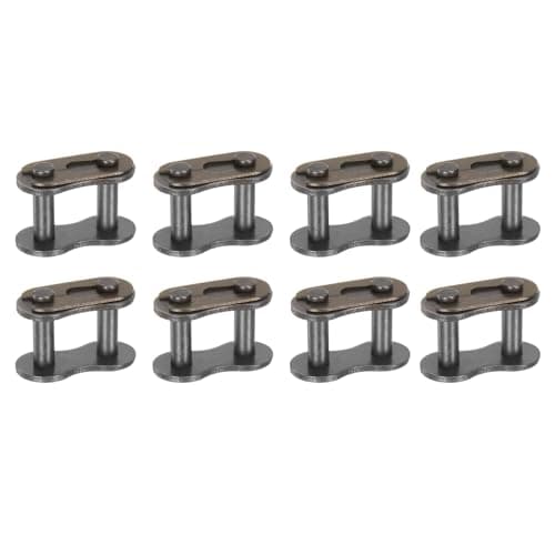 Image of sourcing map 8Pcs 12B-1 Roller Chain Connecting Links 19.05mm Pitch Carbon Steel Master Connector Link, Chain Master Links for 12B-1 Chain