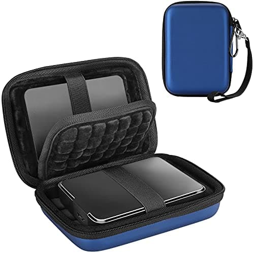 Image of [Holds 2 Piece] ProCase External Hard Drive Case 2.5 Inch，Compatible for Seagate Expansion, Seagate Backup Plus, Canvio Basics Portable Hard Drive, WD Elements -Navy