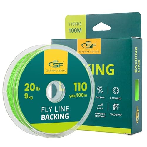 Image of SF Braided Fly Fishing Trout Line Backing Line 20LB 100m/108yds Green