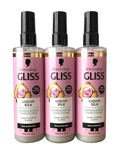 Image of Schwarzkopf Gliss Hair Repair Liquid Silk Express Repair Conditioner 200ml- Pack of 3