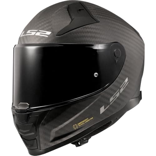 Image of LS2 Full Face Motorcycle Helmet. FF811 Vector II Carbon. ECE 22.06. Matt. M