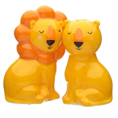 Image of Puckator Zooniverse Lion Ceramic Salt & Pepper Set