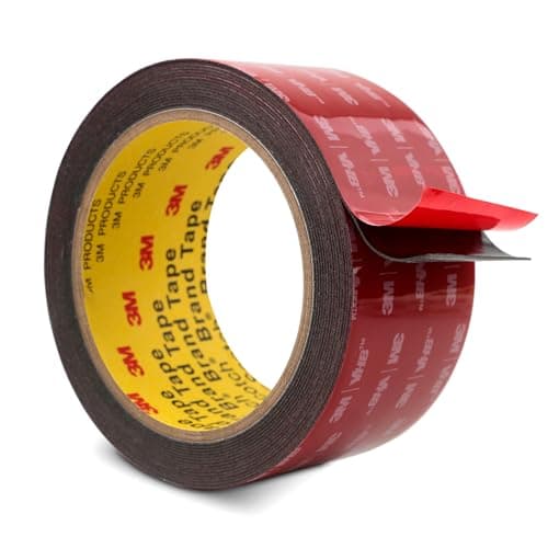 Image of 3M Double Sided Mounting Tape 50mm x 4.7m Black 5925 0.6mm Thick Heavy Duty Foam Tape Strong Adhesive for Car Décor Home Office Logos
