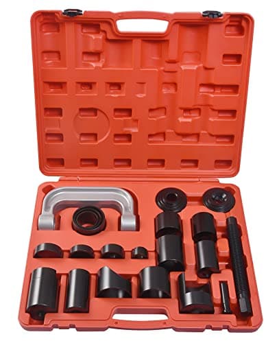 Image of DHA 21 Piece Heavy Duty Master Ball Joint Press Kit & U Joint Removal Tool with 4x4 Adapters for Most 2WD and 4WD Car and Light Truck Vehicle