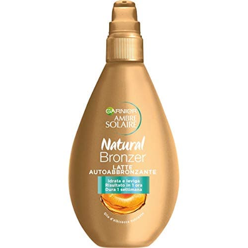 Image of Garnier Ambre Solaire Oil, Latte Self-Tanning Natural Bronzer, 150 ml, Vegan Formula