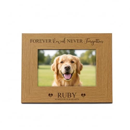 Image of Personalised Pet Remembrance Photo Frame I Loved You For All Your Life (4 x 6 Inch)