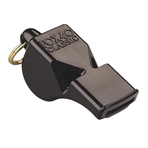 Image of Fox 40 Pearl Official Whistle C/W Wrist-Lanyard Black