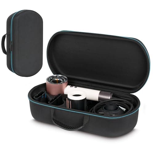 Image of XINGFUDAO Hard Travel Carrying Case Compatible with Dyson Supersonic Nural HD16/HD15/HD08 Hair Dryer and Accessories, Waterproof and Wear-Resistant, Black