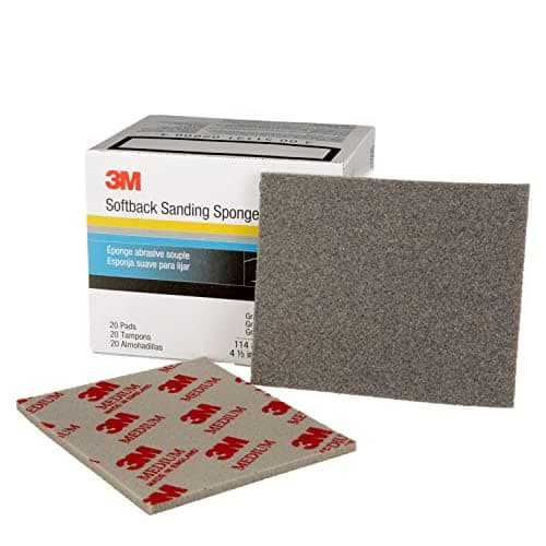 Image of 3M Softback Sanding Sponge 02606, 4 1/2 x 5 1/2 in, 20 Pack, Medium Grit, Fast Cutting