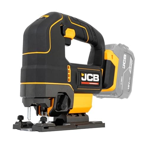 Image of JCB Pro 18V Brushless Jigsaw, 135mm Wood Cut, 4-Stage Pendulum Action, Variable Speed, LED Light (Bare Tool)