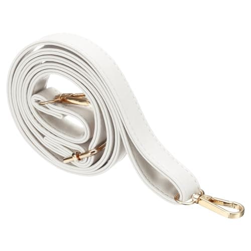 Image of sourcing map Leather Purse Strap Replacement Crossbody, 27.6-51.2 Inch Adjustable Bag Strap Purse Straps for Women Crossbody Bags Shoulder Bag Handbag, White