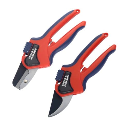 Image of Spear & Jackson 6070TP Razorsharp Bypass & Anvil Pruning Shear Set