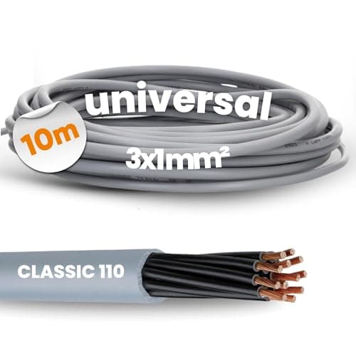 Image of Lapp Ölflex Classic 110 PVC Control Cable 3 x 1 mm² 10m without Green/Yellow Protective Conductor Suitable for Power Tools, DIY Machines, Household Appliances