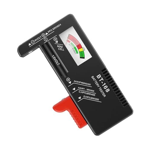 Image of EUZUXU Universal Battery Tester, Universal Battery Checker, for AA, AAA, C, D, 9V, 1.5V Button Cell Batteries (Model: BT-168)