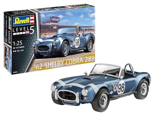 Image of Revell 07669 '62 Shelby Cobra 289 1:25 Scale Unbuilt/Unpainted Plastic Model Kit