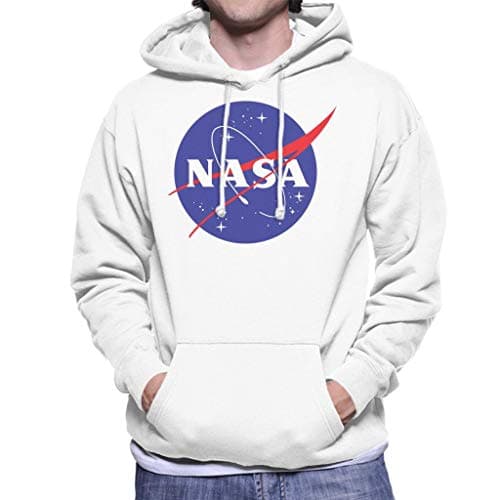 Image of All+Every The NASA Classic Insignia Men's Hooded Sweatshirt White