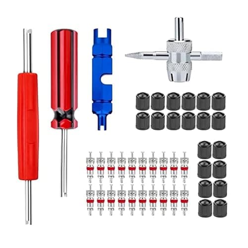 Image of Zernavith 44Pcs Tyre Valve Core Removal Tool,Tyre Valves Repair Kit,Car Bike Tyre-Valve Core Tool Set,for Easy Tire Maintenance,Valve Removal Tool Set,Fit for Car Bicycle Auto