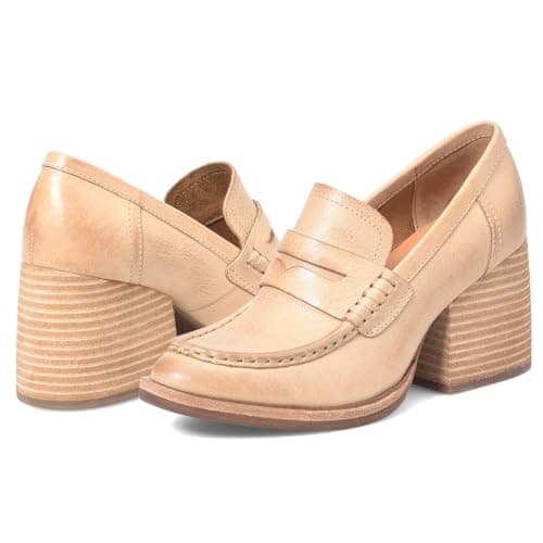 Image of MOOMMO Women's Chunky Platform Loafers Pumps Round Closed Toe Slip On Penny Loafers Suede Block High Heels Oxford Shoes Formal Classic Thick Heel Dress Loafer Office Ladies Vintage Comfort 4-11 M US
