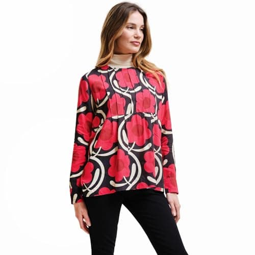 Image of Regatta Regtta Womens Orla Kiely Long Sleeve Lightweight Blouse Top - Pink - 10