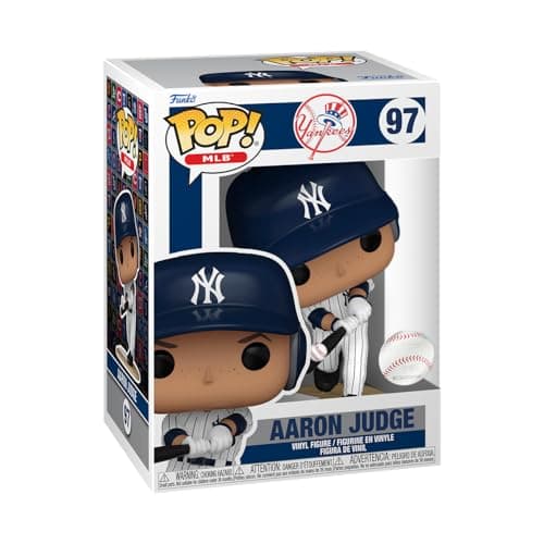 Image of Funko POP! MLB: Yankees – Aaron Judge - Collectable Vinyl Figure - Official Merchandise - Toys for Kids & Adults - Sports Fans - Model Figure for Collectors and Display