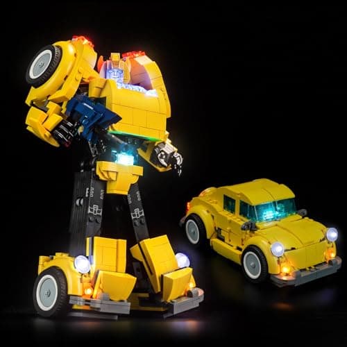 Image of Light Kit for Lego Bumblebee, Lighting Set for Lego 10338 Icons Bumblebee Set - Not Include Models, Just Light Kit