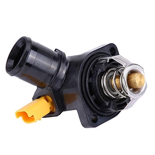 Image of Aramox Engine Coolant Thermostat with Housing Replacement for Peugeot 206 & 207, Citroen C2 & C3, Fiat Fiorino & Qubo, Compatible with OE 1336Z2